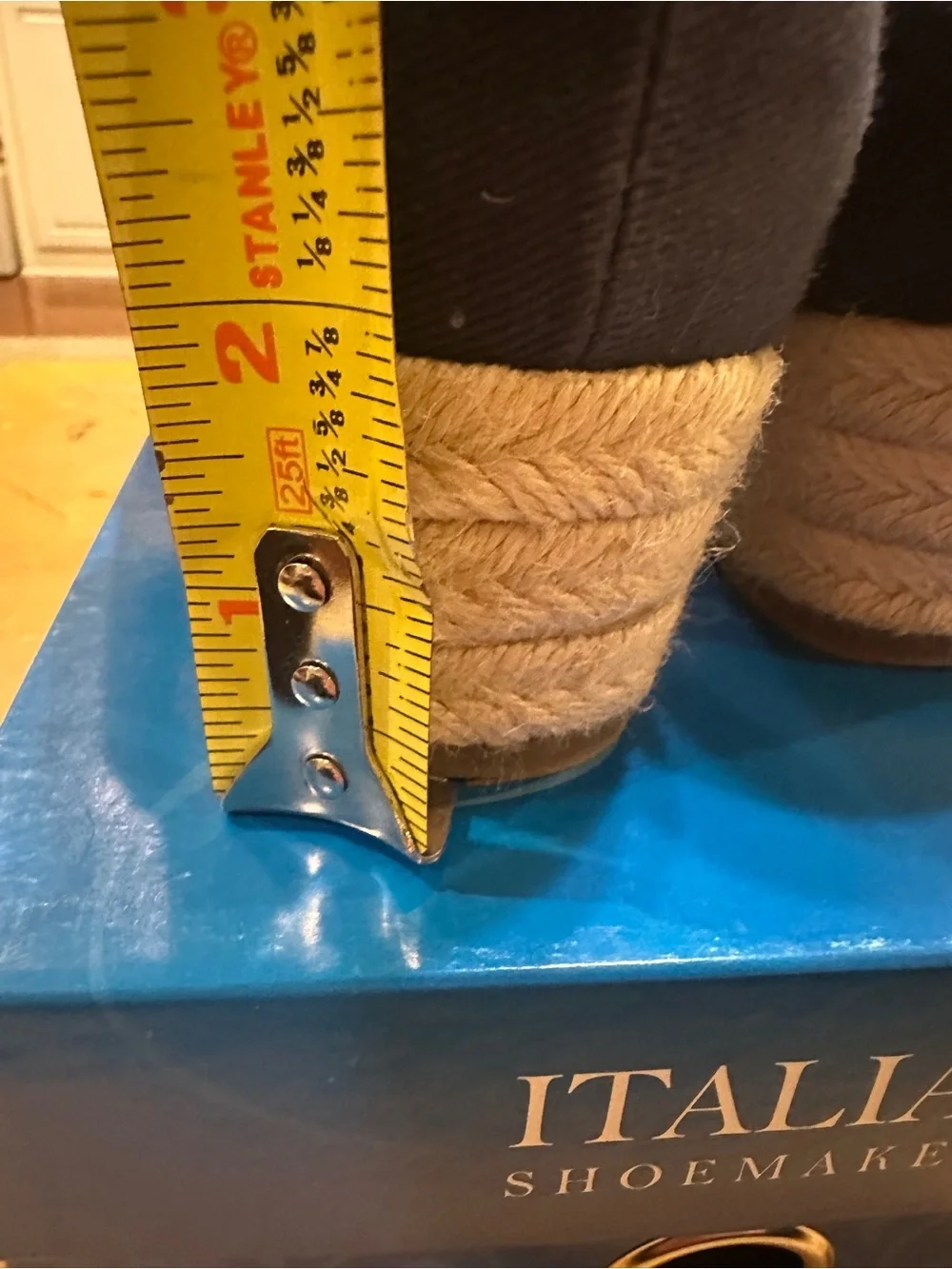LifeStride navy espadrille wedge sandals 💙 8.5